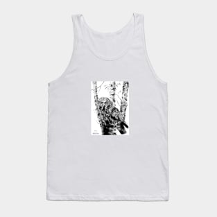 Great grey Owl portrait Tank Top